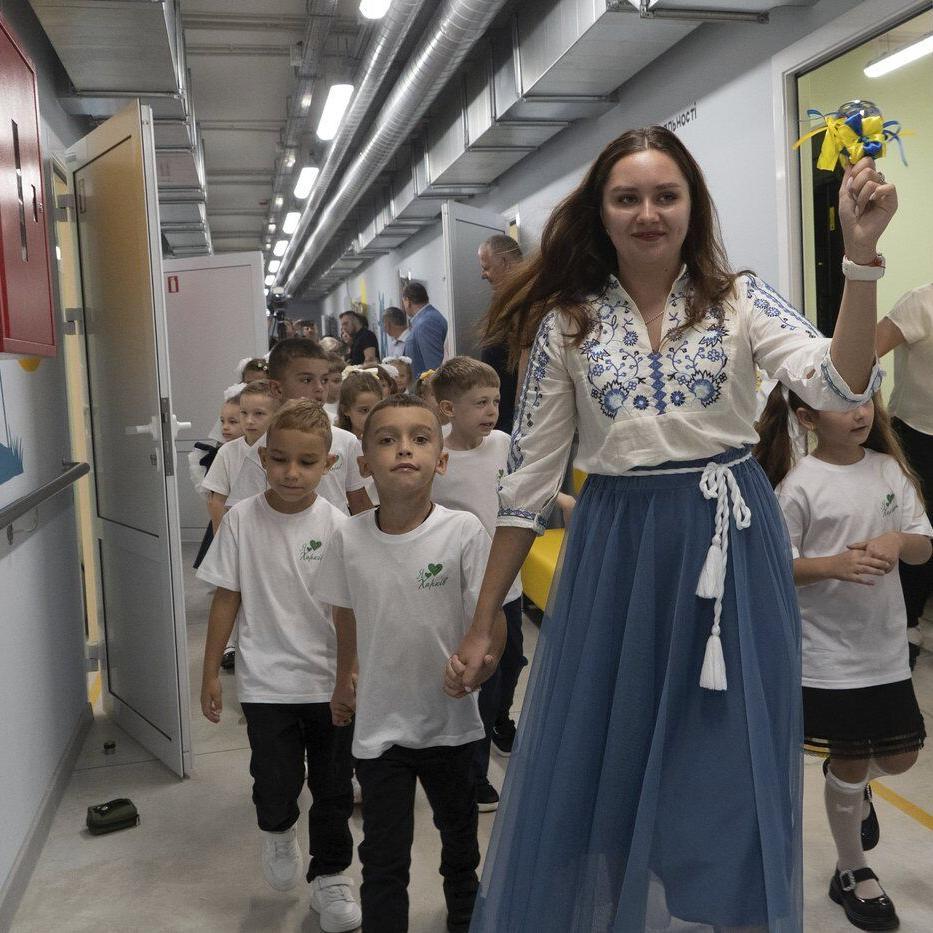 Ukraine's children start new school year in underground classrooms to avoid Russian bombs